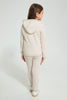 Redtag-Cream-Casual-Set-With-Kangaroo-Pocket-Sets-Girls-2 to 8 Years