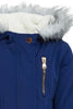Redtag-Navy-Sherpa-Hooded-Jacket-With-Flap-Pocket-Details-Jackets-Infant-Girls-3 to 24 Months