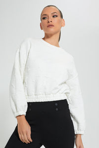 Redtag-White-Textured-Sweatshirt-Celebrity-Sweatshirts,-Colour:White,-Filter:Women's-Clothing,-New-In,-New-In-LDC,-Non-Sale,-S22A,-Section:Women-Women's-