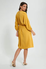 Load image into Gallery viewer, Redtag-Yellow-Knee-Length-Dress-Dresses-Women&#39;s-
