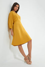 Load image into Gallery viewer, Redtag-Yellow-Knee-Length-Dress-Dresses-Women&#39;s-
