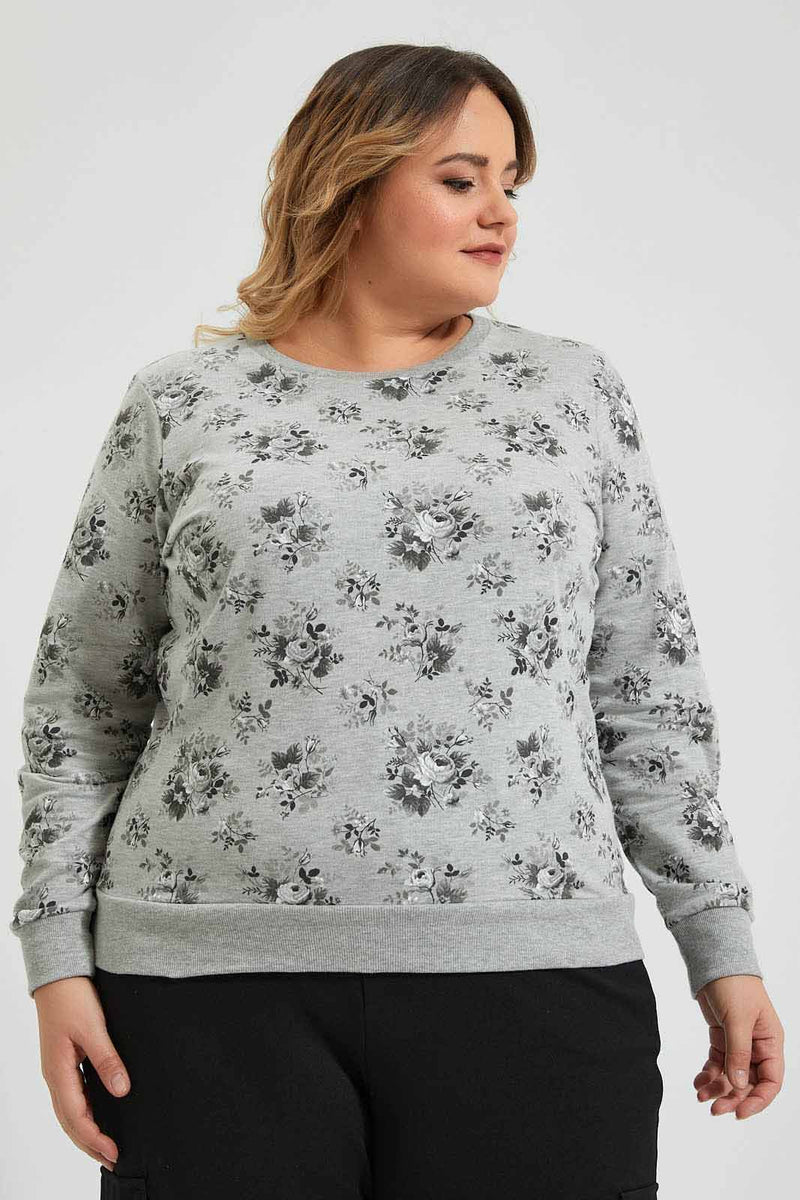 Redtag-Allover-Print-Top-Colour:Grey,-Deals:20%OFF,-Filter:Plus-Size,-LDP-T-Shirts,-New-In,-New-In-LDP,-Non-Sale,-Section:Women,-W21B-Women's-