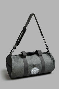 Redtag-Grey-&-Black-Printed-Hold-All-Bag-Messenger-Bags-Men's-