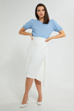 تنزيل الصورة على معرض الصور، Redtag-White-Symmetric-Draped-Skirt-Skirts-Women&#39;s-0
