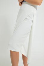 تنزيل الصورة على معرض الصور، Redtag-White-Symmetric-Draped-Skirt-Skirts-Women&#39;s-0
