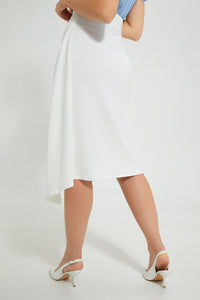 Redtag-White-Symmetric-Draped-Skirt-Skirts-Women's-0