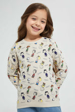 Load image into Gallery viewer, Redtag-Beige-Snoopy-Peanut-Sweatshirt-Character,-Colour:Beige,-Filter:Girls-(2-to-8-Yrs),-Girls-Sweatshirts,-New-In,-New-In-GIR,-Non-Sale,-Section:Kidswear,-TBL,-W21B-Girls-2 to 8 Years
