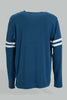 Redtag-Blue-L/S-V-Neck-T-Shirt-Colour:Blue,-Filter:Men's-Clothing,-Men-T-Shirts,-New-In,-New-In-Men,-Non-Sale,-Section:Men,-W21B-Men's-