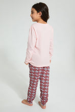 Load image into Gallery viewer, Redtag-Pink-Nana-Doll-Nightsuit-Pyjama-Sets-Girls-2 to 8 Years
