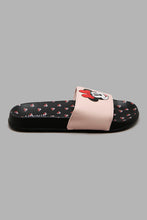 Load image into Gallery viewer, Redtag-Black-Minnie-Slide-Sliders-Senior-Girls-5 to 14 Years
