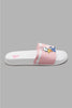 Redtag-White-Daisy-Duck-Slide-Sliders-Senior-Girls-5 to 14 Years