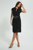 Redtag-Black-Dress-With-Wide-Belt-Dresses-Women's-