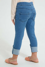 Load image into Gallery viewer, Redtag-Light-Wash-Embroideredroidery-Patch-Jegging-Jeggings-Girls-2 to 8 Years
