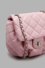 Load image into Gallery viewer, Redtag-Pink-Quilted-Cross-Body-Bag-Backpacks-Girls-
