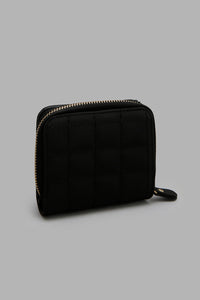 Redtag-Black-Quilted-Purse-Colour:Black,-Filter:Girls-Accessories,-GIR-Purses,-New-In,-New-In-GIR-ACC,-Non-Sale,-W21A-Girls-