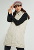 Redtag-Ivory-Sleeveless-Padded-Jacket-With-Hoodie-Jackets-Women's-
