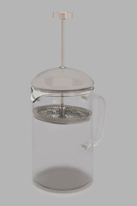 Redtag-Clear-Glass-Coffee-Plunger-Tea-Pot-Home-Dining-