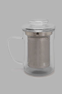 Redtag-Clear-Glass-Tea-Cup-With-Stainless-Steel-Infuser-Tea-Cups-Home-Dining-