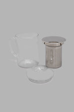 Load image into Gallery viewer, Redtag-Clear-Glass-Tea-Cup-With-Stainless-Steel-Infuser-Tea-Cups-Home-Dining-
