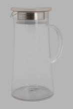 Load image into Gallery viewer, Redtag-Clear-Glass-Pitcher-With-Stainless-Steel-Lid-Pitcher-Home-Dining-
