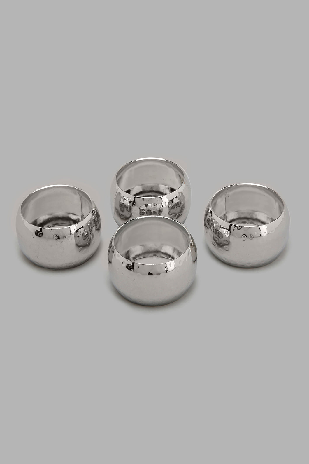 Redtag-Silver-Napkin-Ring-(4-Piece)-Napkin-Rings-Home-Dining-