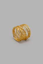 تنزيل الصورة على معرض الصور، Redtag-Gold-Napkin-Ring-(4-Piece)-Napkin-Rings-Home-Dining-
