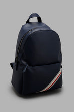 تنزيل الصورة على معرض الصور، Redtag-Navy-With-Multicolour-Stripe-Backpack-Backpacks-Men&#39;s-
