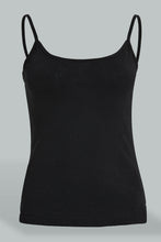 Load image into Gallery viewer, Redtag-Black-Plain-Strappy-Vest-Vests-Women&#39;s-
