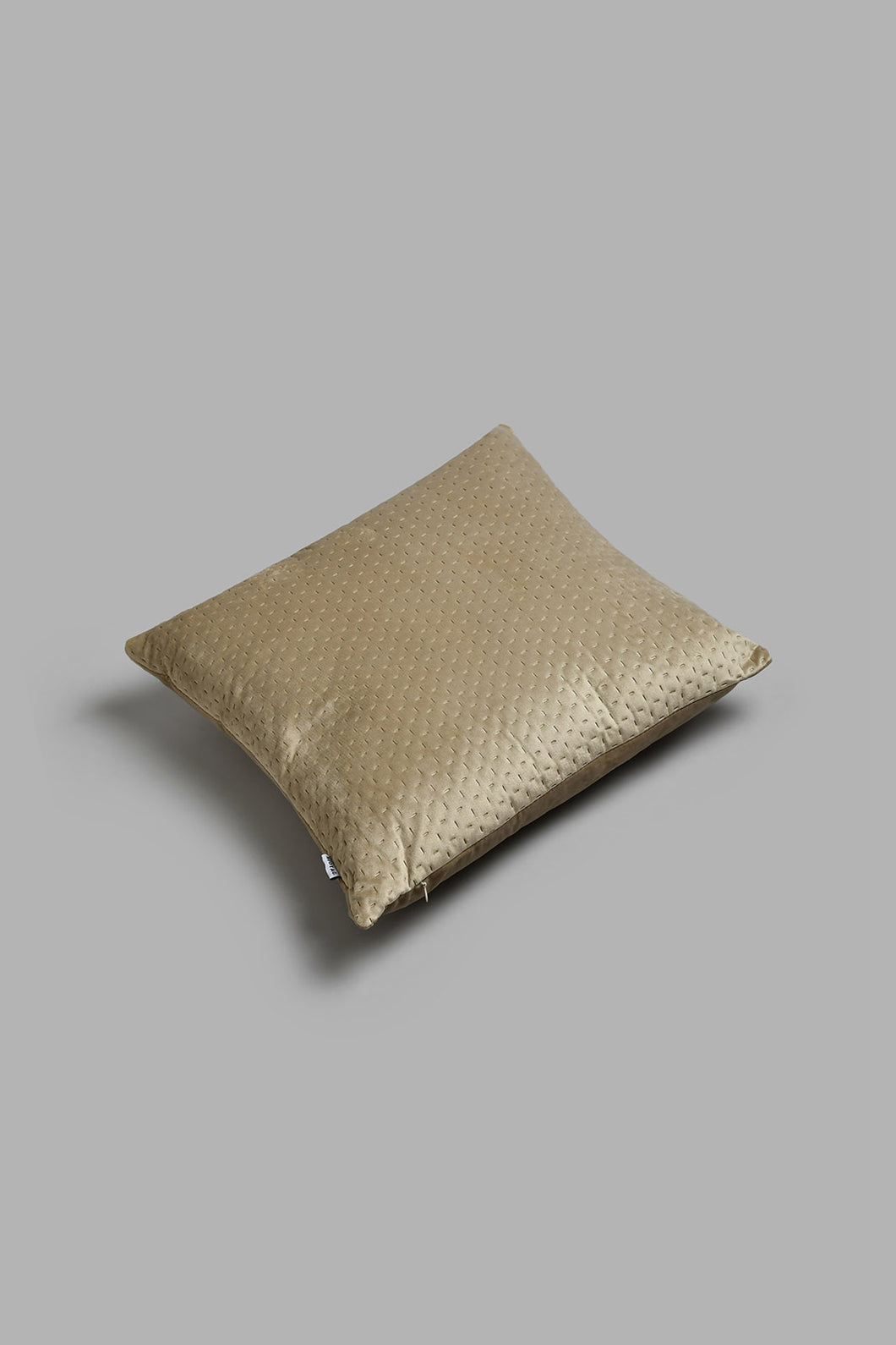 Redtag-Beige-Velvet-Cushion-Cushions-Home-Bedroom-