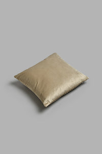 Redtag-Beige-Velvet-Cushion-Cushions-Home-Bedroom-