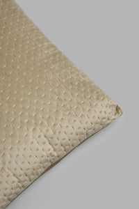 Redtag-Beige-Velvet-Cushion-Cushions-Home-Bedroom-
