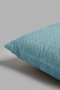 Redtag-Teal-Velvet-Cushion-Cushions-Home-Bedroom-