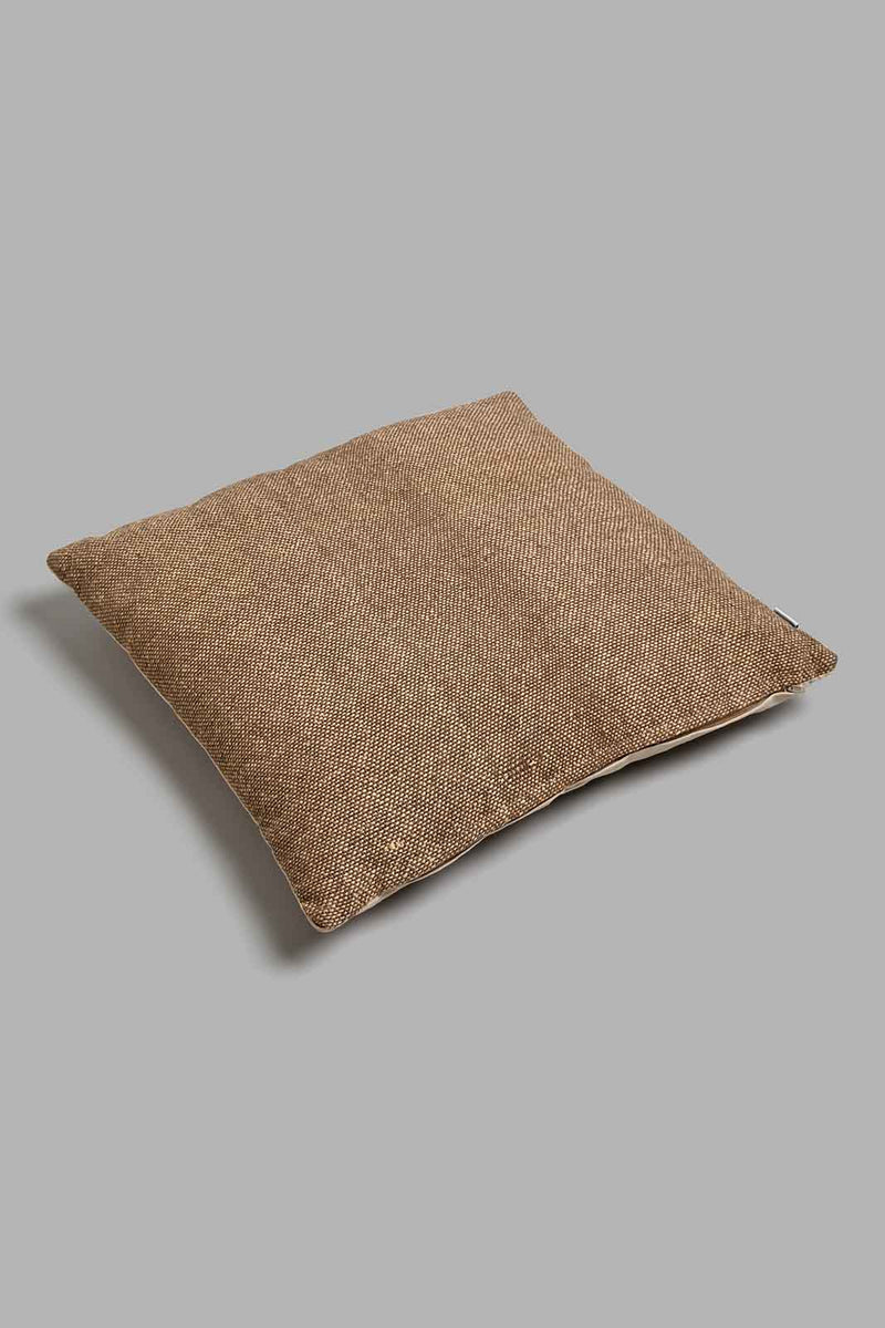 Redtag-Beige/Brown-Woven-Cushion-BED-PHANTASMAGORIA-3,-Colour:Brown,-Filter:Home-Bedroom,-HMW-BED-Cushions,-New-In,-New-In-HMW-BED,-Non-Sale,-Section:Homewares,-W21B-Home-Bedroom-