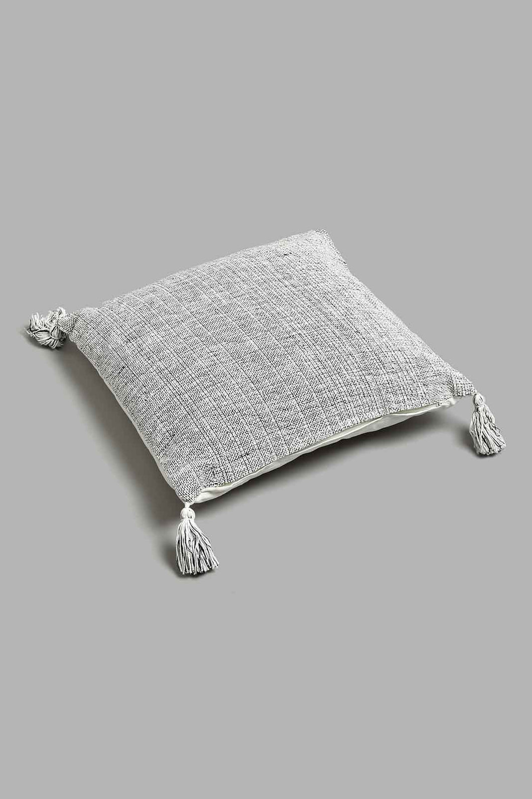 Redtag-Grey-Woven-Cushion-BED-PHANTASMAGORIA-3,-Colour:Grey,-Filter:Home-Bedroom,-HMW-BED-Cushions,-New-In,-New-In-HMW-BED,-Non-Sale,-Section:Homewares,-W21B-Home-Bedroom-