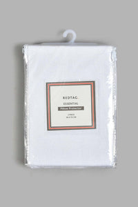 Redtag-White-Bamboo/Terry-Water-Proof-Pillow-Protector-Pillowcases-Home-Bedroom-