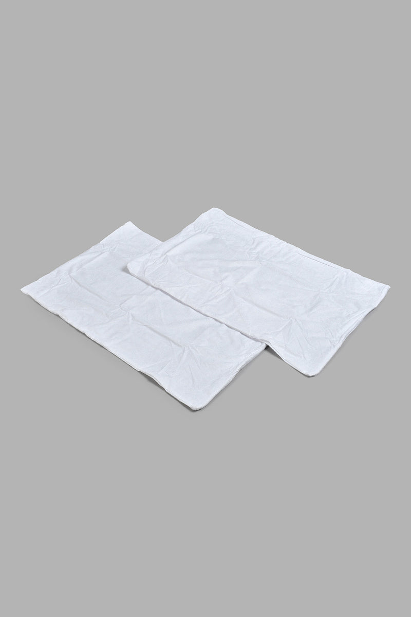 Redtag-White-Bamboo/Terry-Water-Proof-Pillow-Protector-Pillowcases-Home-Bedroom-