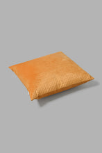 Load image into Gallery viewer, Redtag-Mustard-Velvet-Cushion-Cushions-Home-Bedroom-
