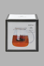 تنزيل الصورة على معرض الصور، Redtag-Clear-Glass-Teapot-With-Infuser-Tea-Pot-Home-Dining-
