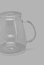 تنزيل الصورة على معرض الصور، Redtag-Clear-Glass-Teapot-With-Infuser-Tea-Pot-Home-Dining-
