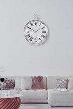 Load image into Gallery viewer, Silver Glass Hanging Wall-Clock
