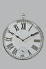 Silver Glass Hanging Wall-Clock