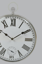 Load image into Gallery viewer, Silver Glass Hanging Wall-Clock
