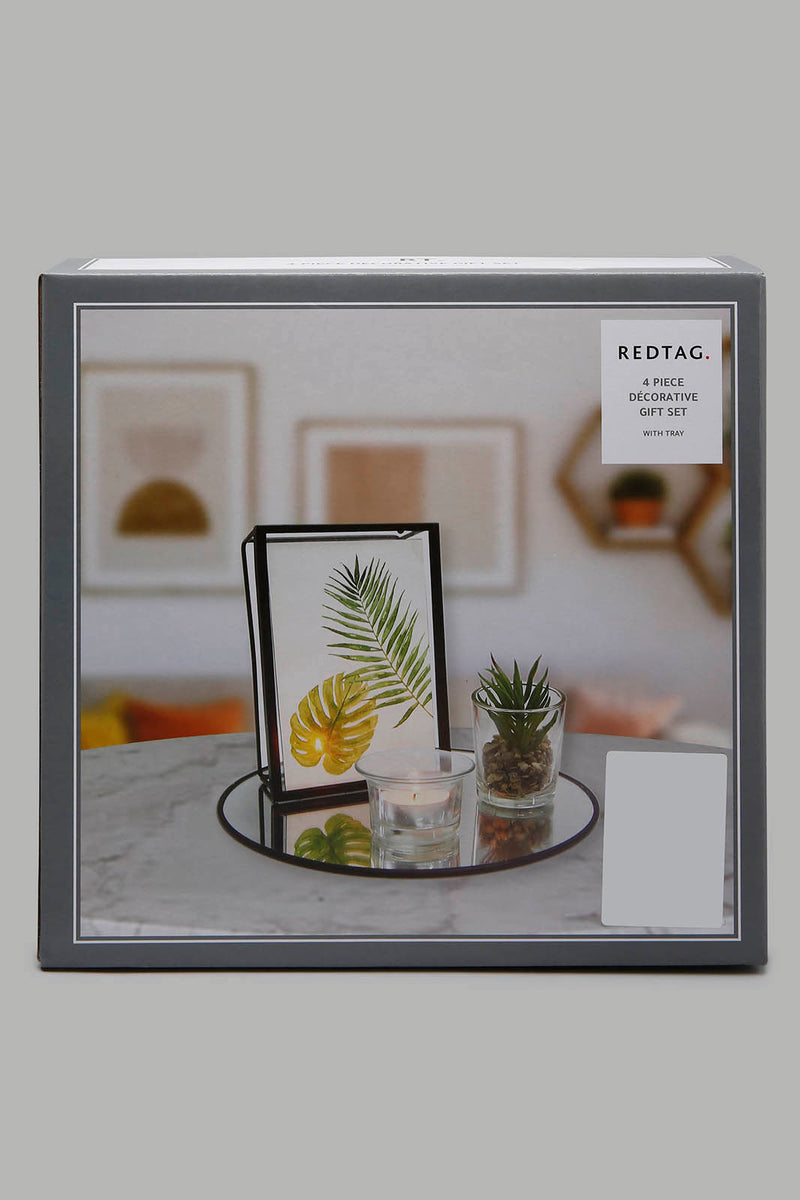 Redtag-Black-5pc-Decor-Gift-set-with-Tray-Colour:Black,-Filter:Home-Decor,-HMW-HOM-Gift-Sets,-HOM-HOME-SPUN-2,-New-In,-New-In-HMW-HOM,-Non-Sale,-Section:Homewares,-W21B-Home-Decor-
