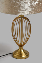 تنزيل الصورة على معرض الصور، Redtag-Gold-Dome-Shape-Metal-Table-Lamp-Table-Lamps-Home-Decor-
