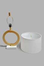 Load image into Gallery viewer, Redtag-Gold-Circular-Ring-Table-Lamp-Table-Lamps-Home-Decor-
