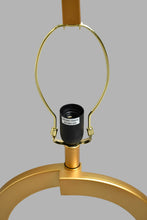 Load image into Gallery viewer, Redtag-Gold-Circular-Ring-Table-Lamp-Table-Lamps-Home-Decor-
