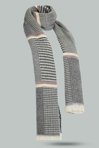 Redtag-Grey-Embellished-Knitted-Scarfs-Scarves-Women-