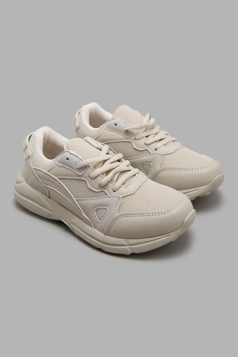 Redtag-Beige-Material-Block-Chunky-BSR-Trainers,-Character,-Colour:Cream,-Filter:Boys-Footwear-(5-to-14-Yrs),-New-In,-New-In-BSR-FOO,-Non-Sale,-S22A-Senior-Boys-5 to 14 Years