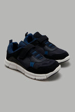 Load image into Gallery viewer, Redtag-Navy-Material-Block-Sneaker-Sneakers-Senior-Boys-5 to 14 Years
