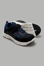 Load image into Gallery viewer, Redtag-Navy-Material-Block-Sneaker-Sneakers-Senior-Boys-5 to 14 Years
